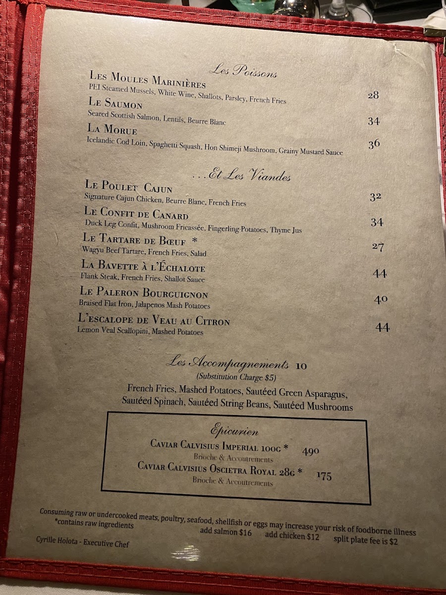 Le Bilboquet Menu - Image 4