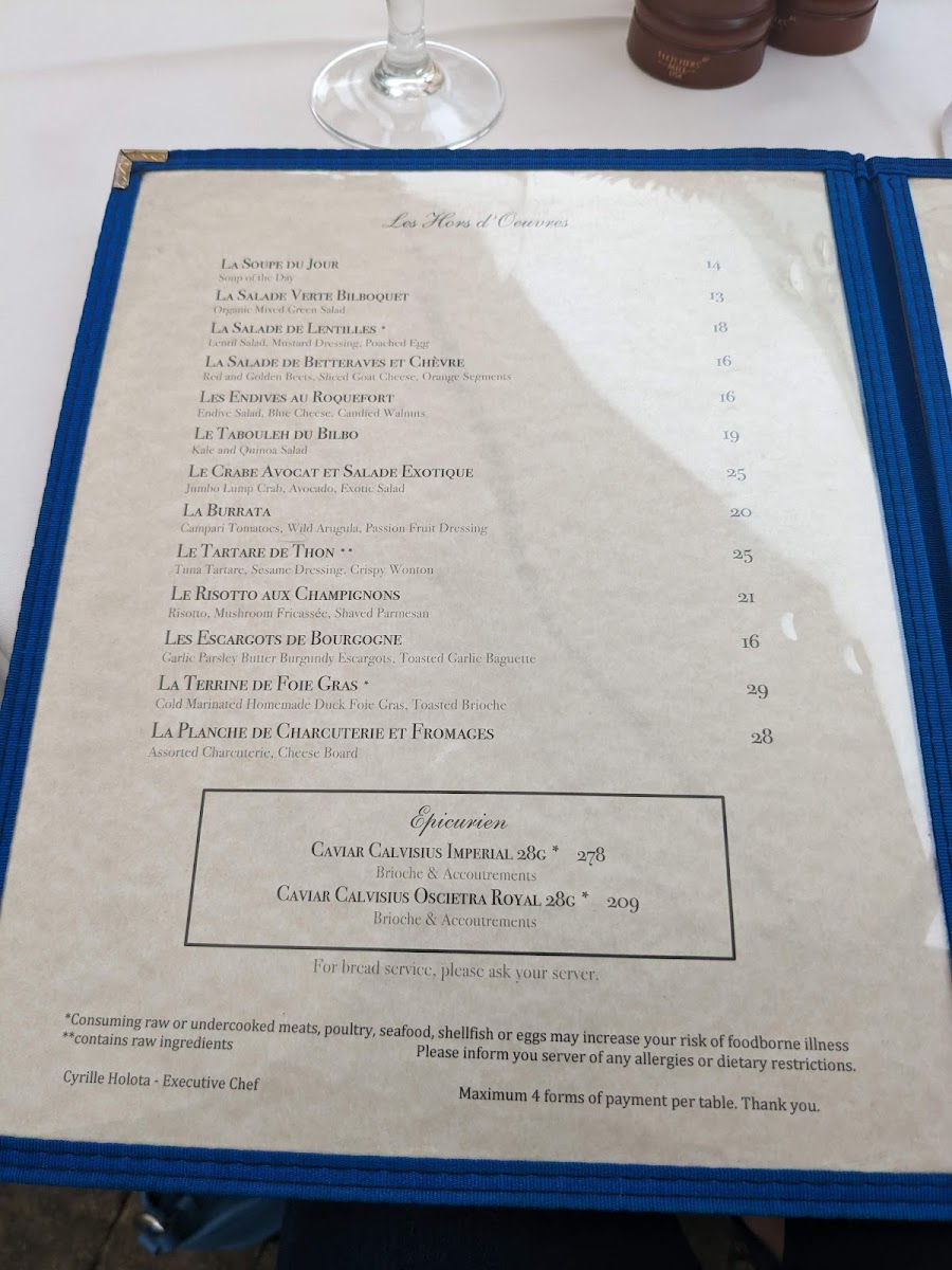 Le Bilboquet Menu - Image 5